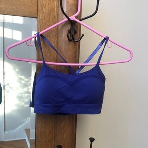 Spaulding sports bra, Royal blue, size small, removable pads, adjustable straps